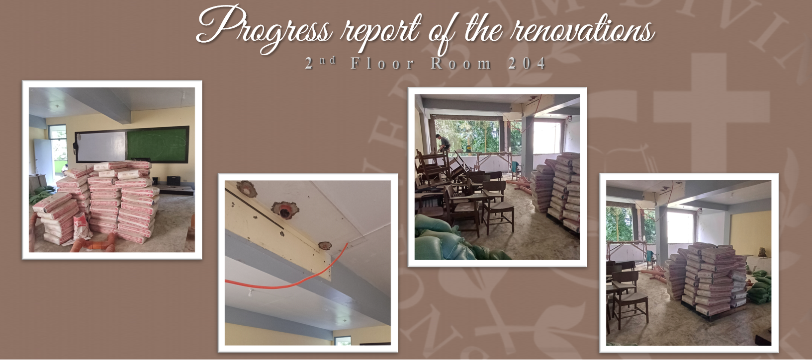 Progress report of the renovations (2nd Floor Room 204)